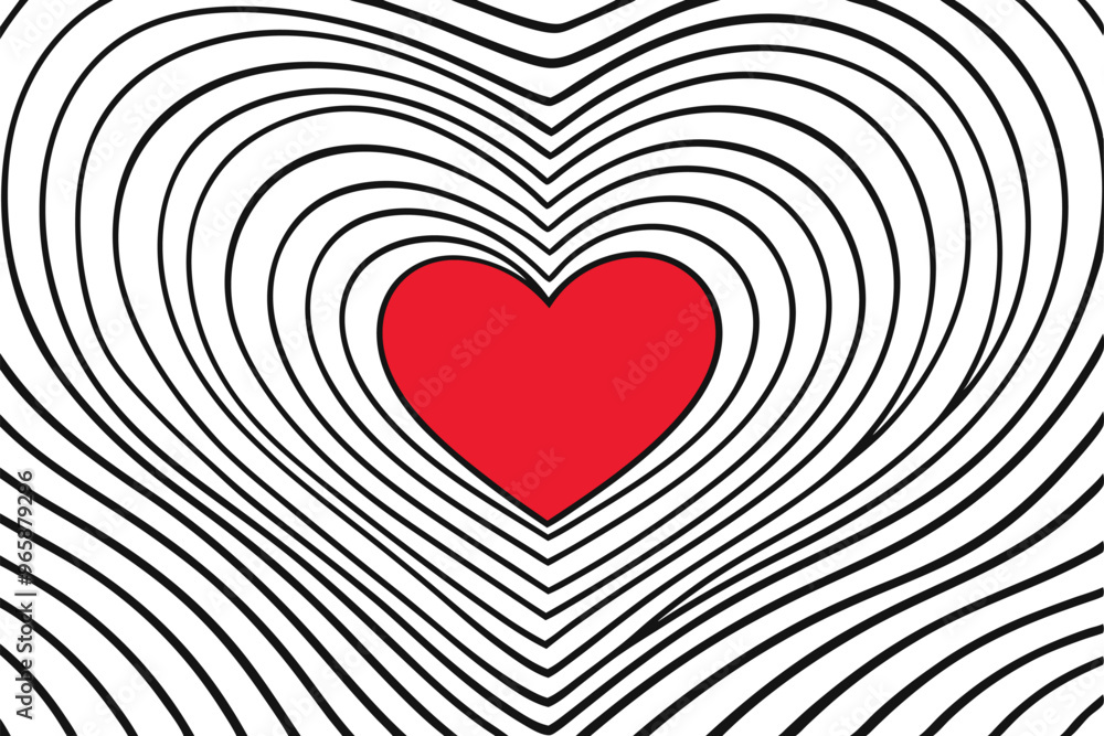 abstract red heart abstract red heart