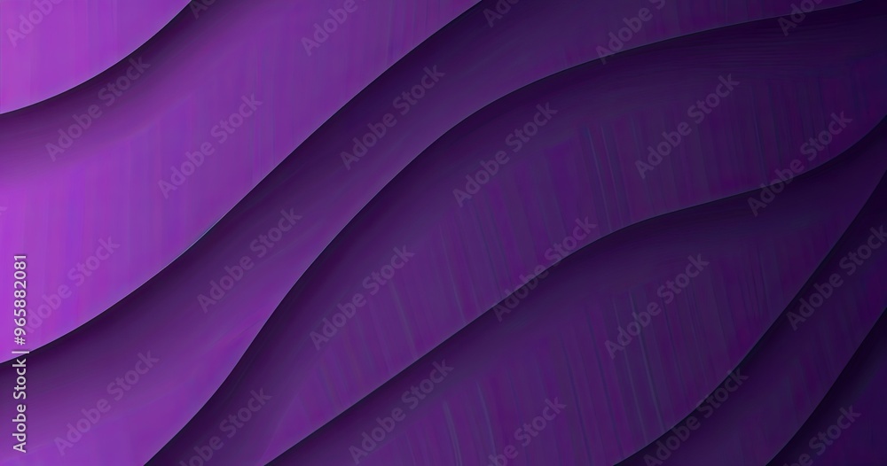 Obraz premium A smooth, abstract design featuring flowing purple waves, ideal for backgrounds or graphic resources.