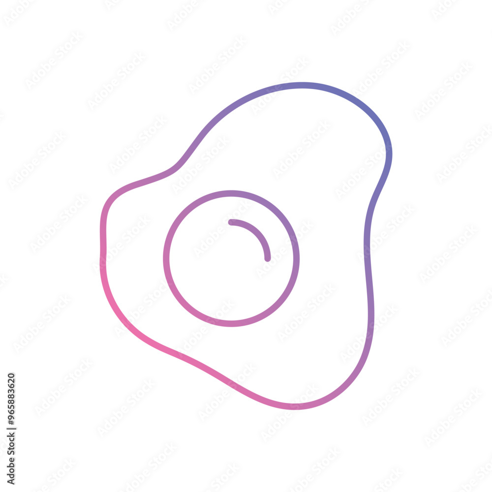 Fri Egg vector icon stock illustration Fri Egg vector icon stock illustration