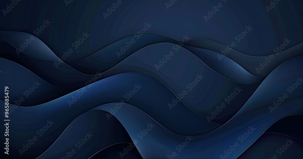 A smooth, abstract design featuring flowing waves in varying shades of dark blue, creating a calming visual effect. A smooth, abstract design featuring flowing waves in varying shades of dark blue, creating a calming visual effect.