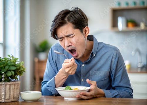 difficulty swallowing after eating photo