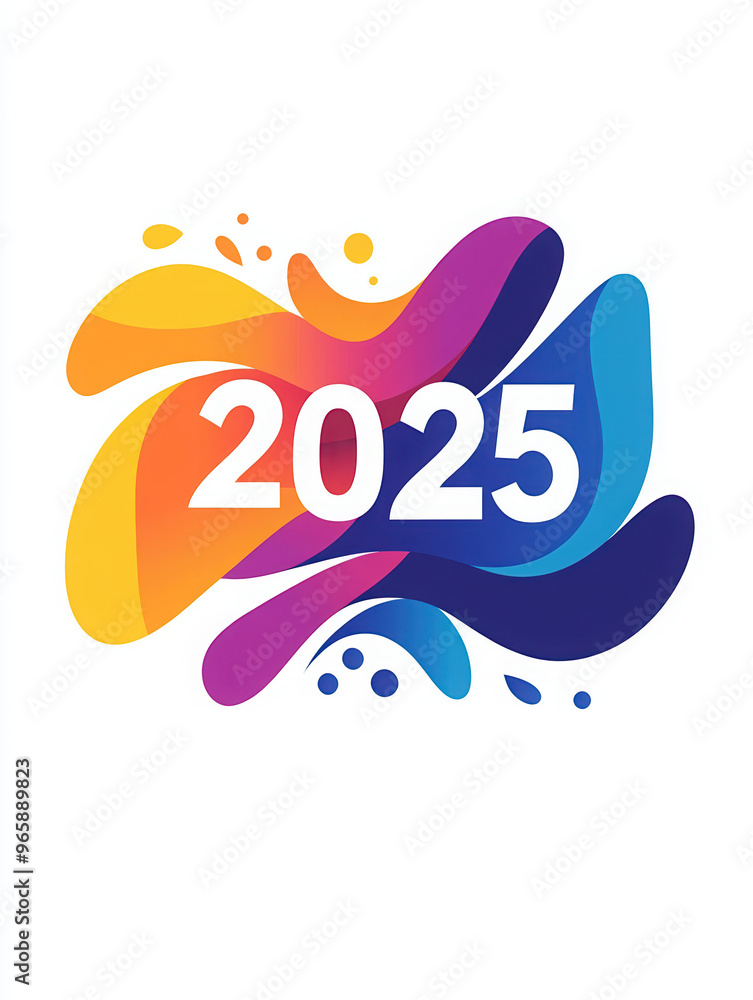 2025 logo colorful design graphic modern abstract vibrant splash creativity numbers celebration future event marketing calendar innovation year 2025 2025 logo colorful design graphic modern abstract vibrant splash creativity numbers celebration future event marketing calendar innovation year 2025