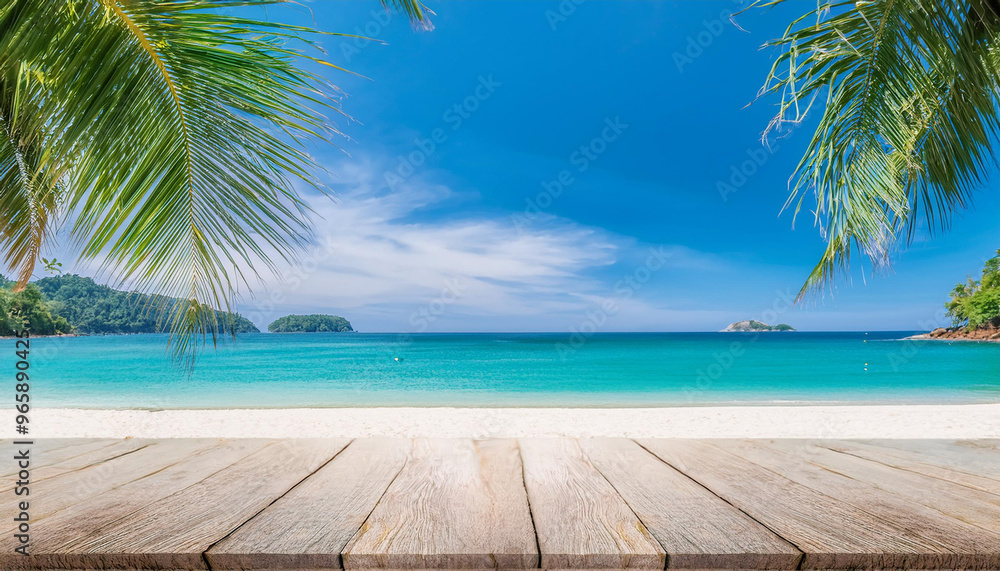 Beautiful summer beach background with lots of copy space
Beautiful summer beach background with lots of copy space