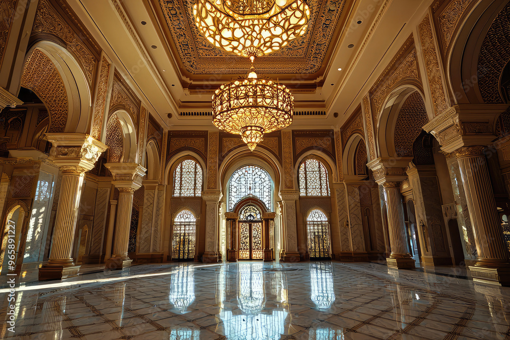 stunning interior of Qasr Al Watan Palace showcases intricate architecture and elegant chandeliers, reflecting blend of cultural heritage and modern design stunning interior of Qasr Al Watan Palace showcases intricate architecture and elegant chandeliers, reflecting blend of cultural heritage and modern design