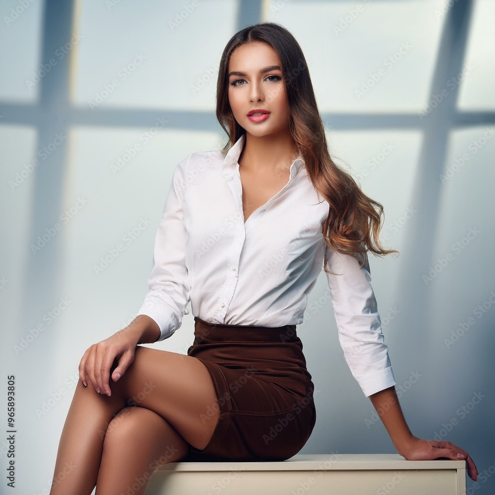 beautiful and elegant young Caucasian woman, AI generated beautiful and elegant young Caucasian woman, AI generated