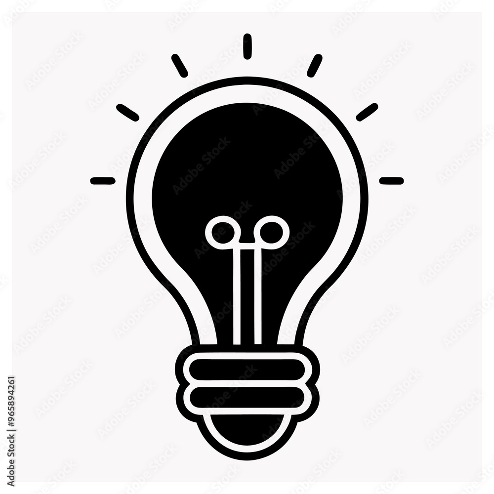 Idea icon vector art illustration Generated Ai Idea icon vector art illustration Generated Ai