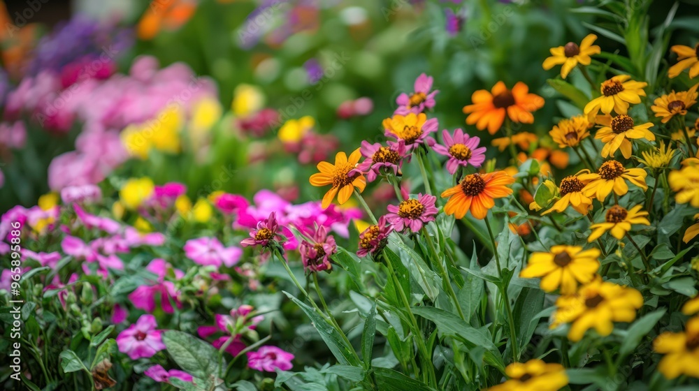 A field of blooming flowers or a lush garden with a rich variety of plants, capturing the beauty and richness of nature’s abundance A field of blooming flowers or a lush garden with a rich variety of plants, capturing the beauty and richness of nature’s abundance