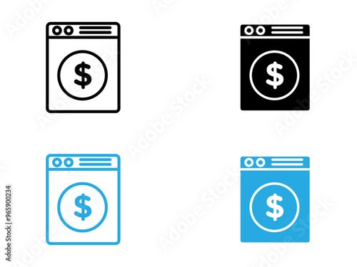 Money laundering icon black and white vector outline sign