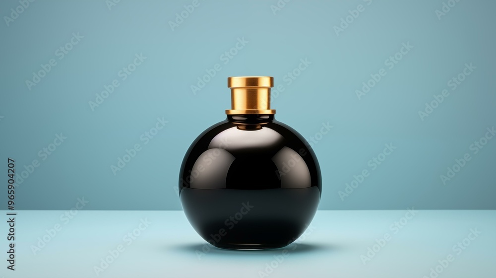 black perfume bottle isolated black perfume bottle isolated