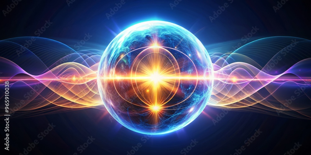 Obraz premium Glowing Orb Rhythms