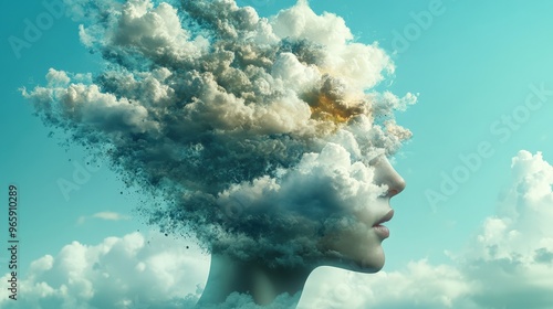 Exploring the Intersection of Nature and Consciousness Through Surreal Cloud Imagery