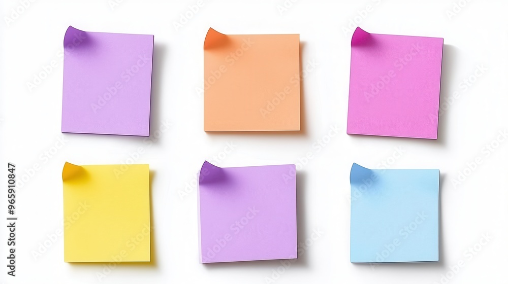 custom made wallpaper toronto digitalColorful sticky notes arranged in a grid, perfect for organization, brainstorming, and reminders in a workspace or home office.