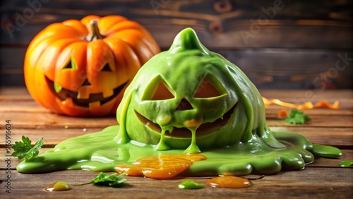 Halloween slime mucus photo