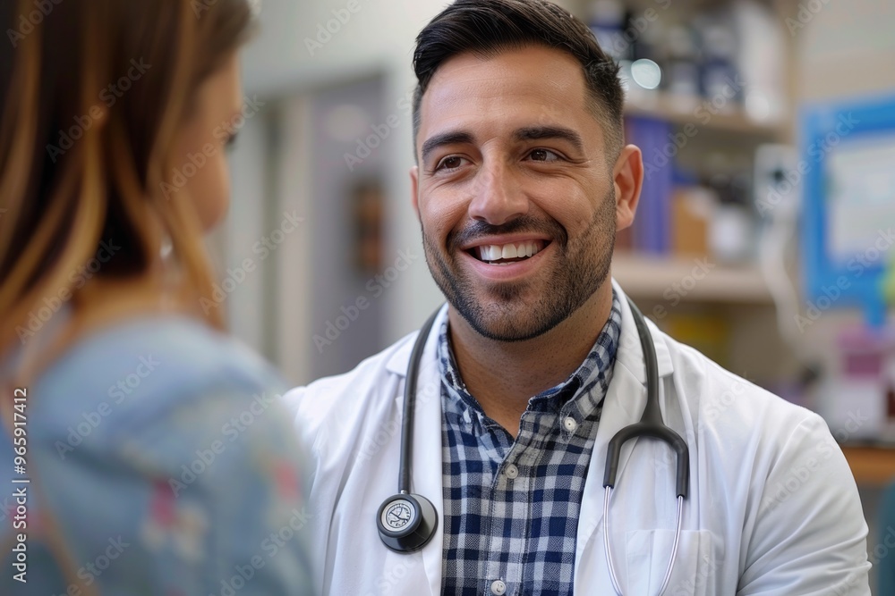 Compassionate Doctor Consulting Female Patient in Modern Medical Office Compassionate Doctor Consulting Female Patient in Modern Medical Office