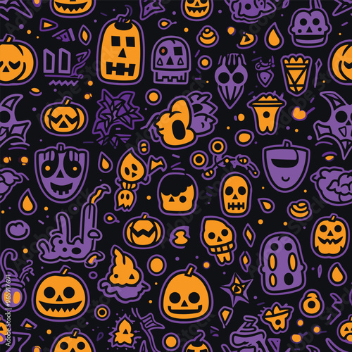 Hhalloween Pattern Background
