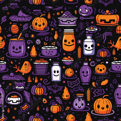 Hhalloween Pattern Background