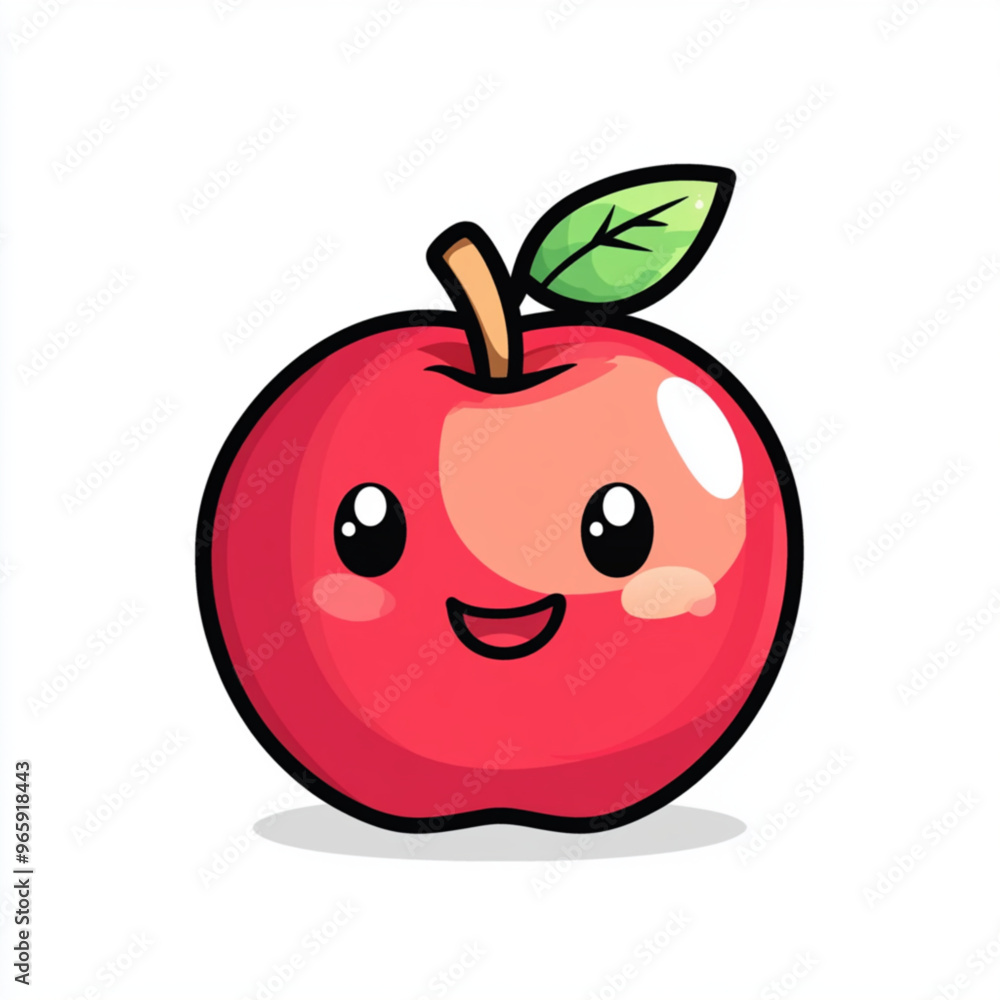 red apple cartoon