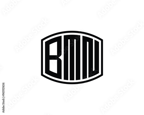 BMN logo design vector template. BMN