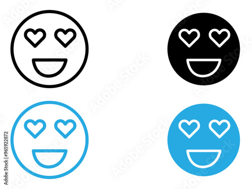 Lady Love Smiley Message icon black and white vector outline sign