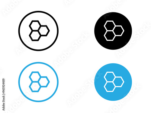 propolis icon black and white vector outline sign