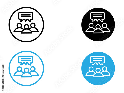 User Engagement icon black and white vector outline sign