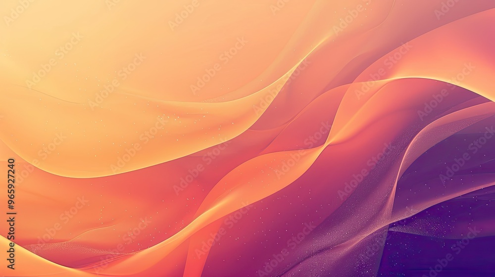 Obraz premium A smooth, flowing abstract design with warm hues blending seamlessly, evoking a sense of calm and creativity.