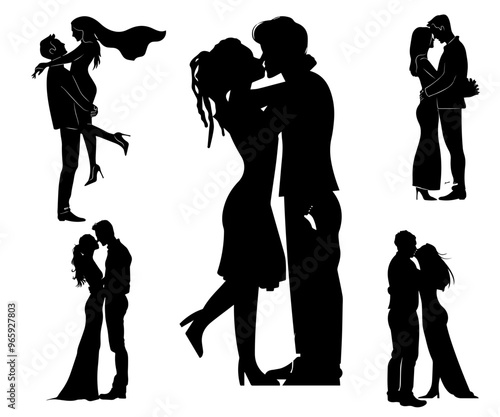 силуети людей,