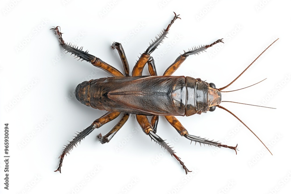 Ultra realistic uhd photo of giant weta on white plain Ultra realistic uhd photo of giant weta on white plain