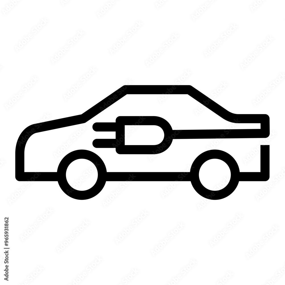 Obraz premium Electric car icon