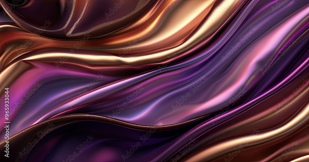 Fototapeta premium A vibrant, flowing abstract design featuring rich, swirling colors that evoke a sense of movement and depth.