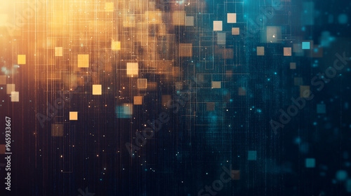 Wallpaper Mural A colorful background with squares and stars Torontodigital.ca