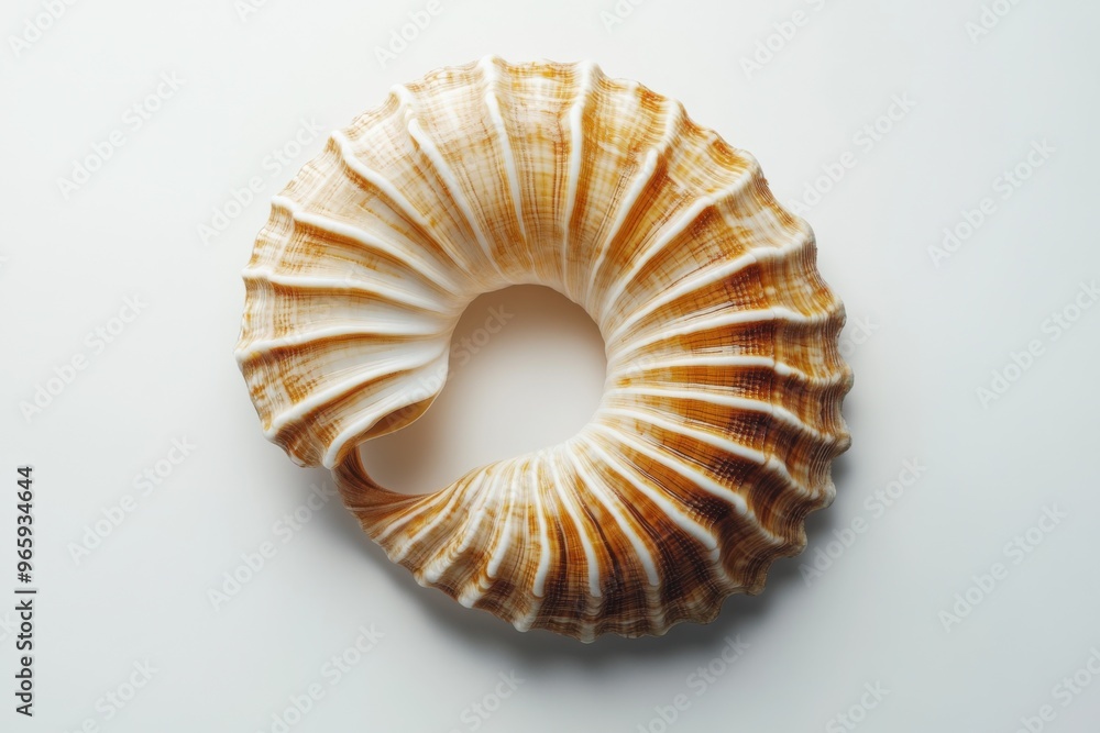 Ultra realistic uhd photo of nautilus on white plain Ultra realistic uhd photo of nautilus on white plain