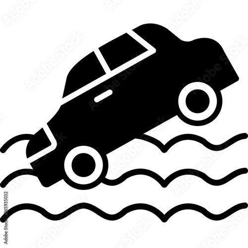 Wet Weather Driving Icon