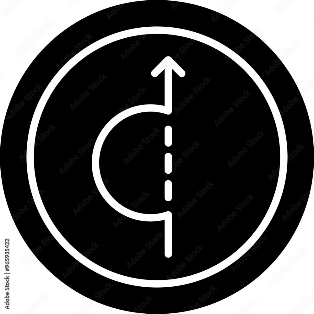 Detour Sign Icon Detour Sign Icon