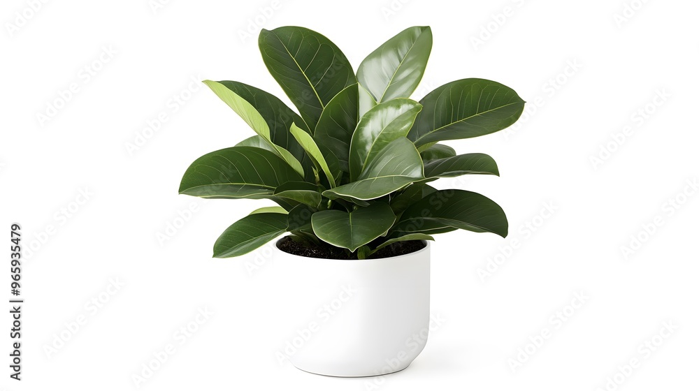 Ficus Plant in a White Pot Ficus Plant in a White Pot