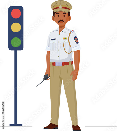 Traffic police officer, Indian police in uniform
