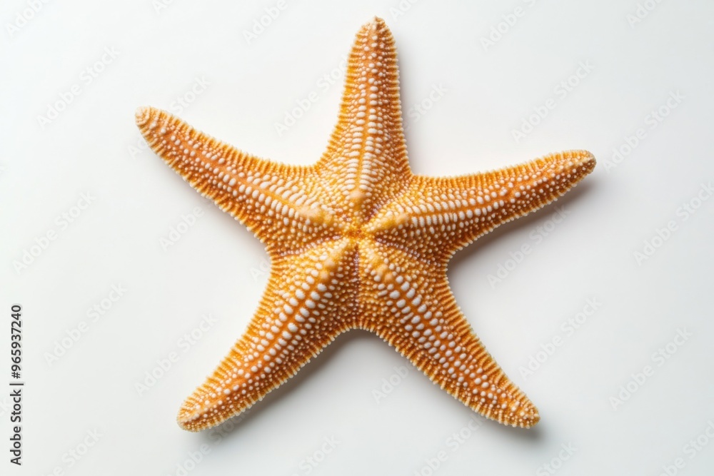 Ultra realistic uhd photo of starfish on white plain Ultra realistic uhd photo of starfish on white plain