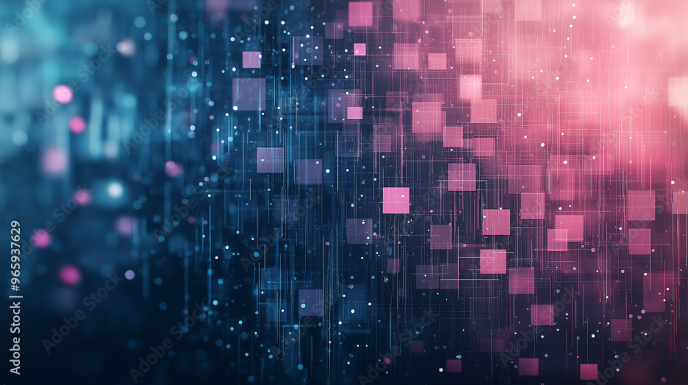 A colorful background with pink and blue squares A colorful background with pink and blue squares
