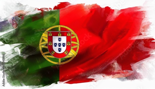 country flag with people