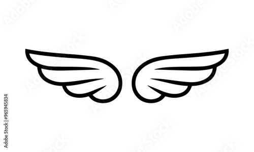 simple wings logo