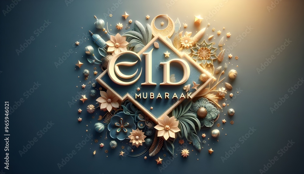 Eid Mubarak greeting card Eid Mubarak greeting card