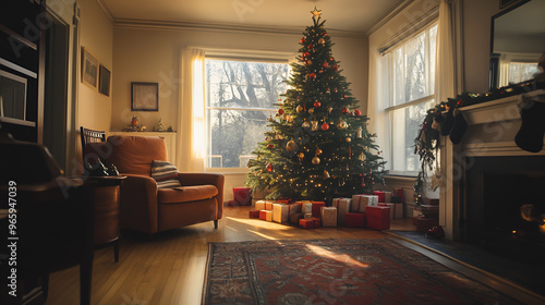 christmas tree with gifts