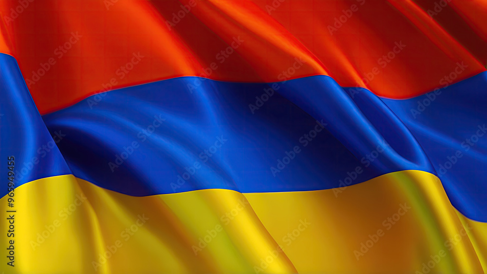 Naklejka premium armenian flag for national Day or Independence Day of armenia