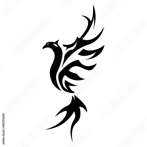 Logo de Phénix de profil pour image de marque