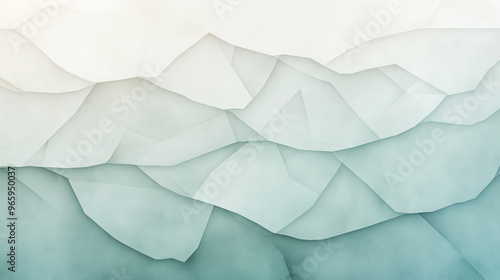 Wallpaper Mural The image is a mountain range with a blue and white color scheme Torontodigital.ca