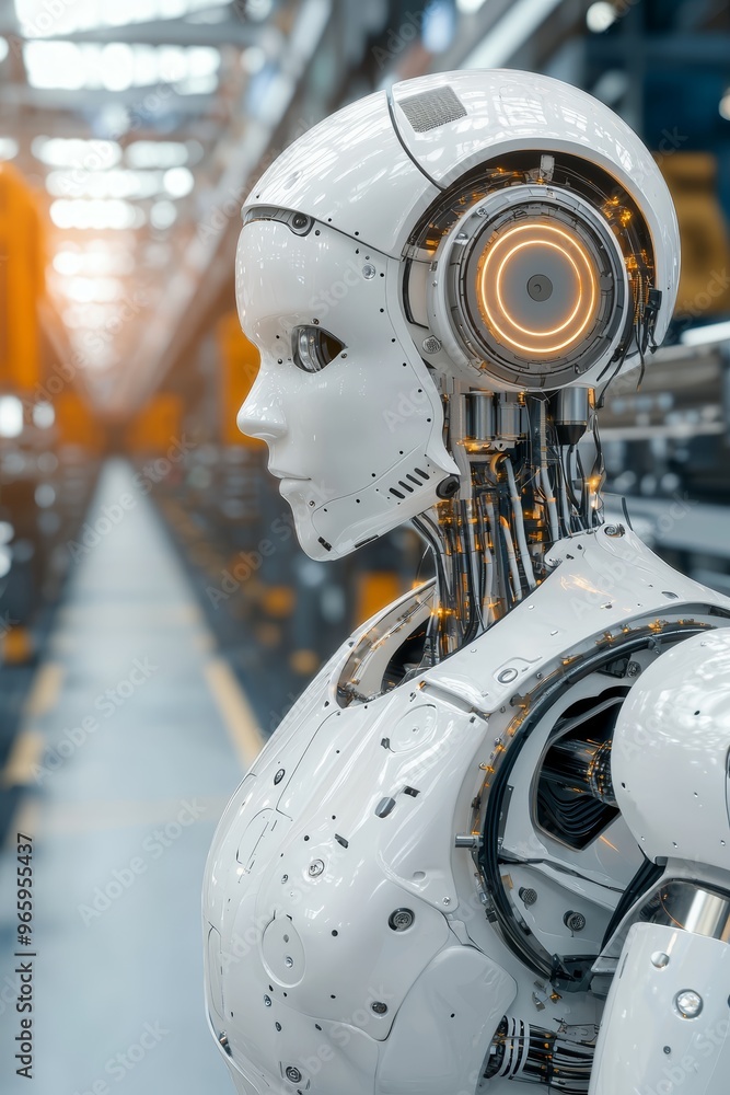 An AI-powered machine learning system optimizing the production line An AI-powered machine learning system optimizing the production line