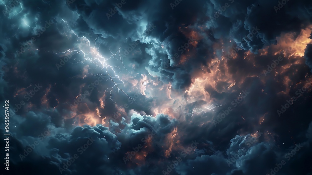 Fototapeta premium fire in space