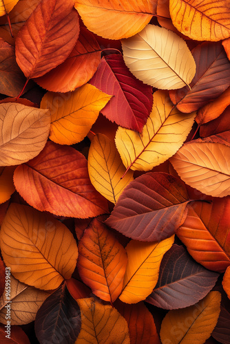 Red autumn leaves