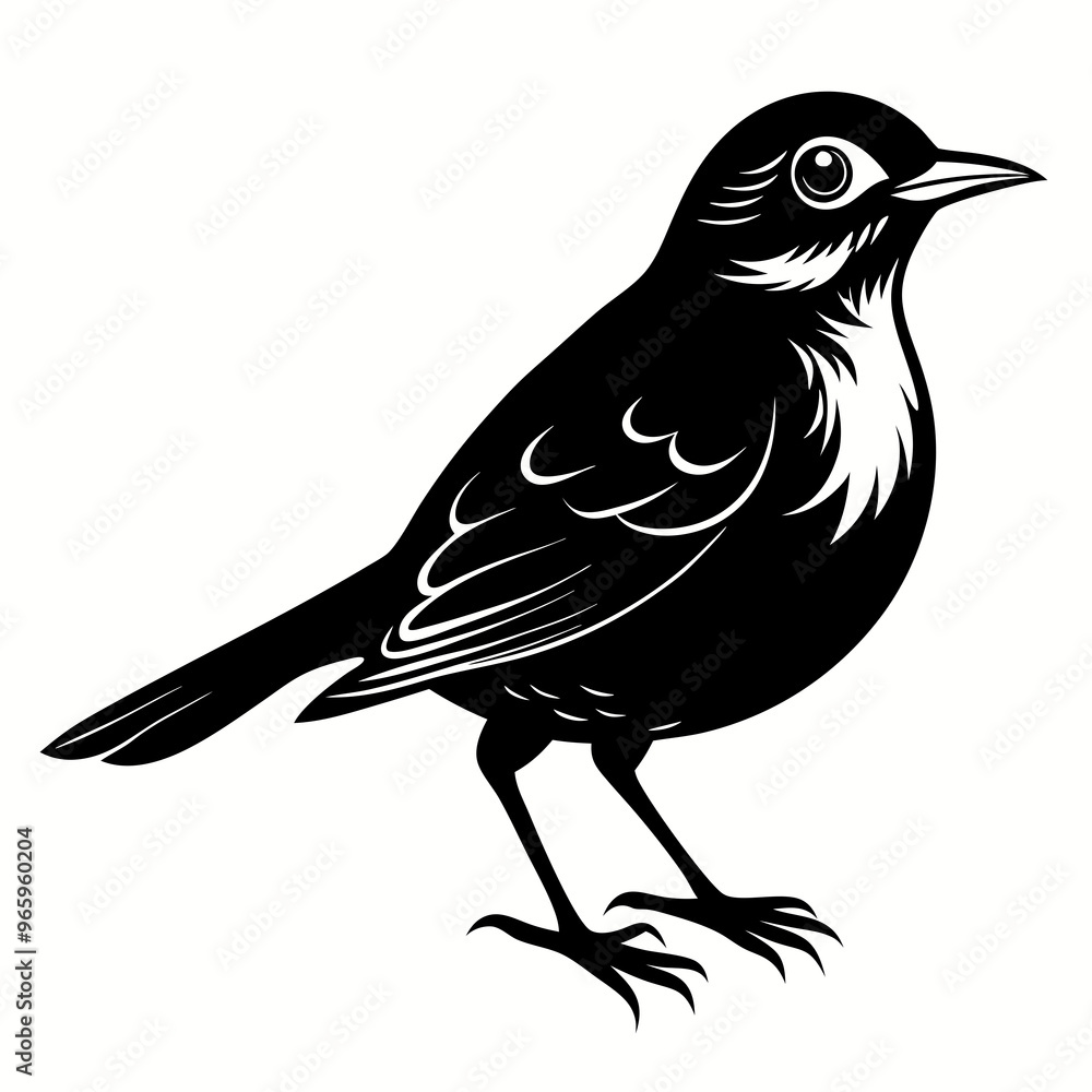 Nightingale Black silhouette Nightingale Black silhouette