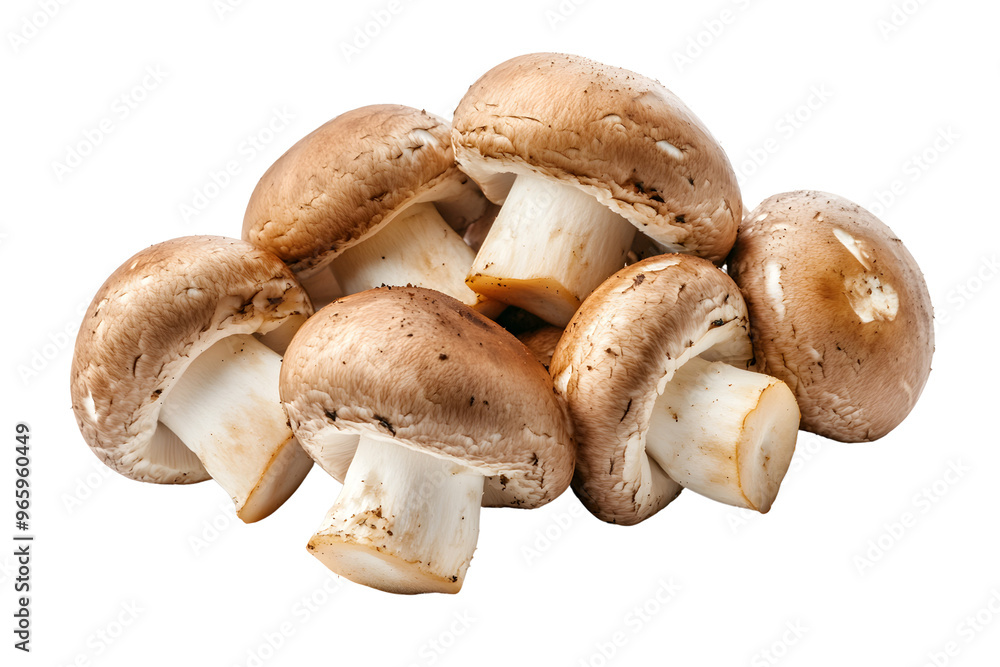 Champignon mushrooms isolated on transparent or white background, png Champignon mushrooms isolated on transparent or white background, png